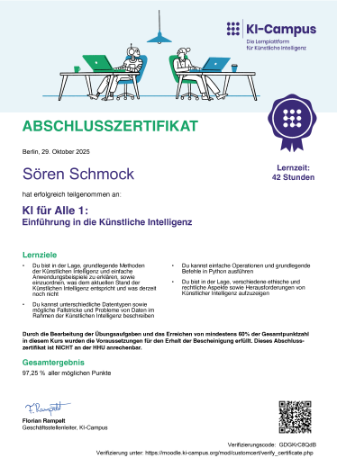 KI für Alle 1: Einführung in die Künstliche Intelligenz